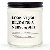 Craftique Nurse Gifts for Women Men, Nursing Student Gifts- Funny Nurse Candle- Nursing School, Nurses Week/Day/Graduation/Birthday Gift, Cool LPN RN Gift for Nurses, Future/New Grad