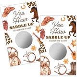 50 Pack Western Theme Scratch Off, Cowgirl Birthday Scratch Cards For Birthday Party Lottery Group Game Party Raffle Tickets Shower Activity, Western Cowgirl Truth Or Dare Bachelorette Game