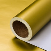 Gift Wrapping Paper, Gold Wrapping Paper Roll, Matte Metal Solid Color Wrapping Paper For Birthday Christmas Wedding Baby Shower Father'S Day Valentine'S Day 17.3 Inch X 32.8 Feet