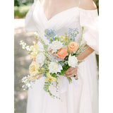 8Pcs White Roses Artificial Flowers Real Touch White Flowers, Realistic Long Stem Fake Roses Bouquet For Wedding Valentines Day Decorations, Home Table Floral Centerpieces, Bridal Arrangement