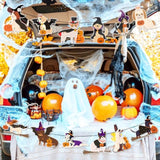 Halloween Dog Garland: Witch Hat, Pumpkin Puppy Banner