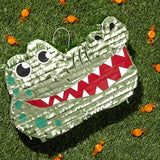 Alligator Pinata For Kids Safari Birthday Party Decorations, Baby Shower And Alligator Party Decorations (Small, 16.5 X 11.5 X 3 Inches)