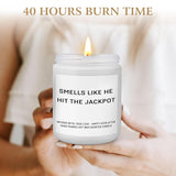 Bride To Be Candle Gift – Funny Bridal Shower Gifts For Her, Engagement Scented Jar Candle For Women, Wedding Gift For Couples, Bachelorette Party Favor