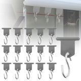 16 Pcs Rv Awning Hooks - S Shaped Rain Canopy Light Clips For Outdoor Camping Tent Hang Clothes & Christmas Party Accessories
