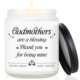 Godmother Proposal Gift, Will You Be My Godmother, Godparents Proposal Gift, God Mother Proposal Gifts For Women - Godmom Mothers Day Christmas Birthday Presents From Goddaughter - Lavender Candle
