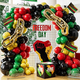 Juneteenth Balloon Garland Arch Kit for Black History Party Supplies