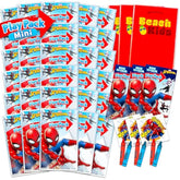 Spiderman Birthday Party Favors for Kids Boys - Bundle of 24 Spider-Man Activity Packs with Mini Coloring Book, Crayons, Loot Bags | Superhero Coloring Pages, Stickers, More