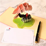 - Happy Anniversary Pop Up Card, Romantic Love Cherry Blossom Card, Valentines Day Pop Up Card Thinking Of You For Couple, Wife, Girlfriend - Handmade Present On Any Occasion 6'' X 6''