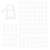 110-Pack Weatherproof Light Clips, Heavy Duty Outdoor Hanging Clips For String Lights - No Drill Installation For Fence, Tent, Balcony, Christmas & Party Decor