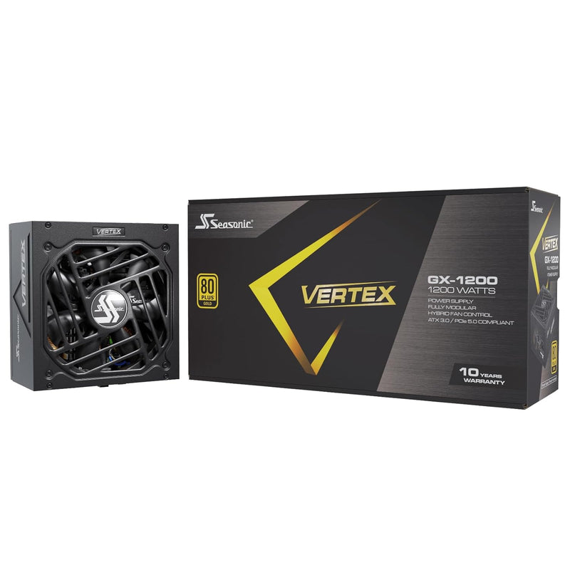 Vertex Gx-1200, 1200W 80+ Gold, Atx 3.0 / Pcie 5.0 Compliant, Full Modular, Fa
