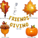 137Pcs Friendsgiving Fall Balloon Arch Kit Thanksgiving Harvest Party Decorations
