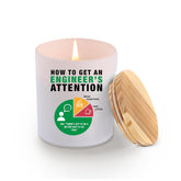 How To Get An Engineer'S Attention Candle Engineering Gifts Scented Candles Home Office Engineer Boyfriend Husband Student From Girlfriend Wife Jar Candles Lavender Sage Floral Scent 9.5 Oz
