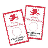 50Pcs Happy Valentine'S Day Blank Scratch Card, Sweet Scratch Off Game For Bachelorette Party, Raffle Tickets Engagement Party Supplies, Lottery Game Couple Gathering For Group Activity