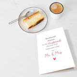 Funny Husband 1St Valentines Day Card, Valentine'S Day Card For Husband On First Valentine'S Day, To My Husband On Our First Valentine'S Day As Mr And Mrs