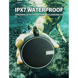 C12 Ipx7 Waterproof Shower Bluetooth Speaker, Portable Small Speaker, Speakers Bluetooth Wireless Loud Clear Sound Support Tf Card Suction Cup For Kayak Canoe Beach Gift (Black)