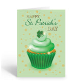 Stonehouse Collection | St. Patrick's Day Greeting Cards | Lucky Irish Cards | Delicious Cupcake Note Cards |12 Cards and 12 Envelopes (Emerald Cupcake)