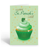 Stonehouse Collection | St. Patrick's Day Greeting Cards | Lucky Irish Cards | Delicious Cupcake Note Cards |12 Cards and 12 Envelopes (Emerald Cupcake)