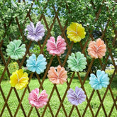 12 Pcs Pastel Tissue Paper Flowers, 12 Inch Handcrafted Paper Flowers For Wedding, Birthday Backdrop, Baby Shower, Classroom, Wall Decor, Butterfly Flower Party Decorations