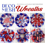 Cobalt Blue Mesh Ribbon For Wreaths 10 Inch Metallic Royal Blue Mesh R