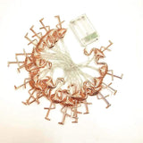 Flamingo String Lights, 20 Led 10Ft Metal Flamingo Battery Operated Fairy String Lights For Home,Gardens,Park,Patios,Chr