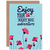 Travel Leaving Big Adventure New Art Gift Sealed Greeting Card Plus Envelope Blank Inside