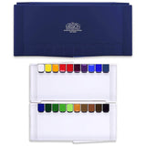 (Navy Palette) - Mission Silver Class Super Size Pans Watercolours 12Ml X 20 Colours Palette Set (Navy Palette)