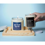 Book Themed Scented Candle - Gift For Her, Library Book Lovers' Reading Candle, Bookish Scents For Bibliophiles (Cassian)