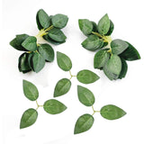 200Pcs Artificial Green Leaves Bulk Rose Leaves Silk Greenery Fake Rose Flower Leaves For Diy Wedding 200 Pack