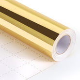 Gold Wrapping Paper, 17Inch X 33Ft Solid Color Metallic Lustre Paper, Gold Gift Wrapping Paper With Grid Cutting Lines Perfect For Christmas, Birthday, Wedding, Valentine, Baby Shower, Arts & Crafts