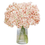 Artificial Daisy Flowers 10 Bundles,Fake Wildflowers With Stems For Wedding Centerpiece Arrangements Indoor Outdoor Decoration,Pink