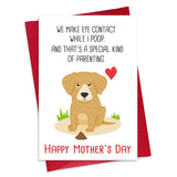 Funny Mothers Day Card - 5.5X8'' Happy Mother'S Day Card For Dog Moms Fur Mom Mothers Day Gifts Humorous With Envelope For Women