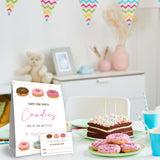 Donut Party Decorations,Pink Donut Guess How Many Baby Shower Game,Donuts Birthday Party Decorations,Guess How Many Candy Are In The Bottle, Party Game & Activities 50 Cards And Sign