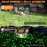 Halloween Decorations Outdoor, 6Pack 48 LEDs Solar Eyeball Lights