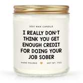Best Boss Gifts For Women & Men, Birthday Gifts For Work Bestie, Coworkers, Manager - Handmade Lavender Scent Natural Soy Wax Candle (7Oz)