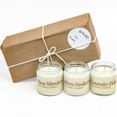Soy Candle Gift Set 3 Pcs - 100% Plant-Based Fragrance Oils - Premium, Non-Toxic Candle - Softly Scented Natural Soy Wax - Handpoured In Wi - Discovery Candle Set And Ready To Gift