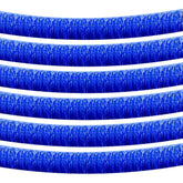 6 Pack 10 Feet Foil Fringe Garland Metallic Tinsel Streamers Banner Wall Hanging Curtain Backdrop Banner For Parade Floats, Thanksgiving, Christmas, Birthday, Halloween Party Decorations(Blue)