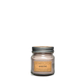 Mason Jar Candle, Bonfire, 8 Oz. - Scents Of Smoldering Wood, Smoke, & Incense - 100% Soy Wax, No Lead, Kraft Label & Antiqued Pewter Lid, Hand Poured, Made From Midwest Grown Soybeans