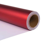 Metallic Red Wrapping Paper Roll With Cut Lines - Solid Red Holiday Gift Wrap For Graduation, Christmas, Birthdays, Baby Shower, Wedding - 17.5 In X 33 Ft (48 Sq. Ft), Easy To Cut