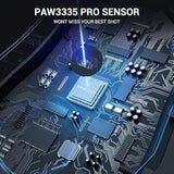 Redragon Wireless Gaming Mouse, Ergonomic Mouse 16000 DPI with Rapid Fire Key,