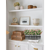 Baby'S Breath Artificial Flowers Table Centerpiece Decoration Potted Artificial Babys Breath Small Fake Plants For Shelf Desk Home Decor Fake Pink Babys Breath Flower With Vase