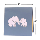 - Adorable Elephants Baby & Mom Mother'S Day 3D Popup Card Thinking Of You Surpring Present For Mom, Woman, Or Someone You Love