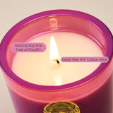 Natural Soy Candle| Lavender Chamomile Purple | 10.2 Oz, 55H Burn | Luxury Scented Candle For Relaxation, Gifting, Home Décor |For Bedroom, Office, Party