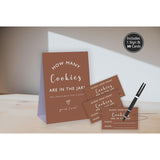 Guess How Many Cookies Baby Shower Game,Baby Shower Themes,Bridal Party Game,Neutral Gender Reveal Decorations,Wedding Party Decoration,Birthday Party Gift,1 Sign And 50 Guessing Cards Set-A25-6