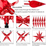 Starburst Balloons, 60 Pcs Star Balloons 12 Spike Foil Explosion Party