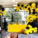 12 Inch Yellow Balloons, 50 Pack Latex Party Balloons Helium Quality For Birthday, Graduation, Baby Shower, Wedding - Sunflower Bee Theme Decorations (With Ribbon)