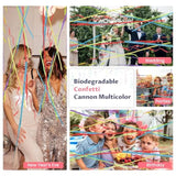 Confetti Cannon 12Inch Multicolor Confetti Popper Party Streamer Biodegradable 12Pack Party Popper Streamer Shooters For Weddings Birthdays Graduations Baby Showers Christmas New Year Celebrations