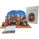 Three Kings Nativity 3D Pop-Up Card – Epiphany Religious Keepsake With Wise Men, Jesus Mary Joseph – Faith-Inspired January Holiday Card – 6 X 8 With Notecard