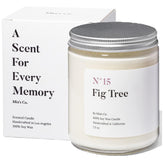| Scented Luxury Soy Wax Candle | Handcrafted In Usa | N15 Fig Tree | Long Lasting Burning For Stress Relief 7.5 Oz