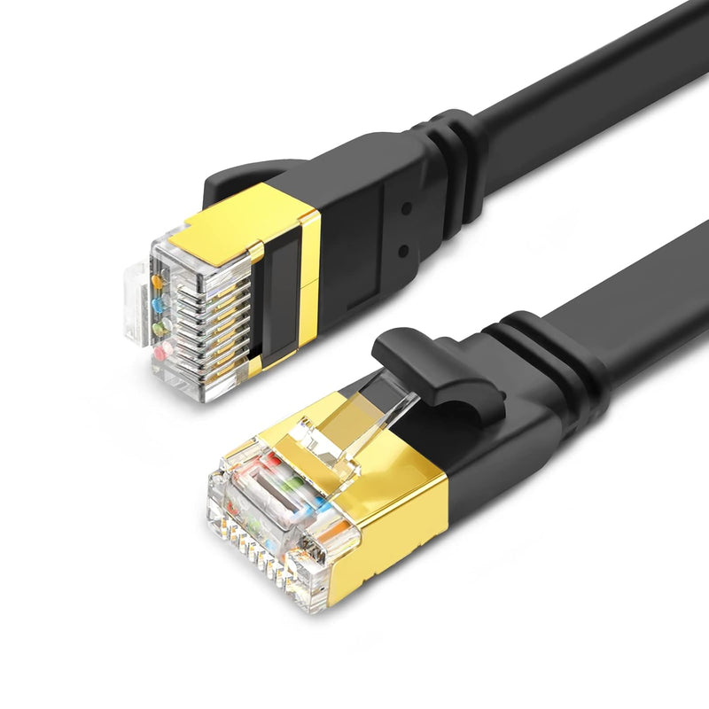 Cat8 Ethernet Cable 25Ft, High Speed 40Gbps 2000Mhz Sftp Flat Internet Network