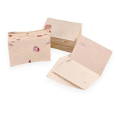 50 Vintage 4X6 Handmade Lokta Paper Nepali Cherish Greeting Cards & Matching Decorative Flower Petal Envelopes. Folded Blank Cards. Handmade In Nepal. (Bougainvillea)